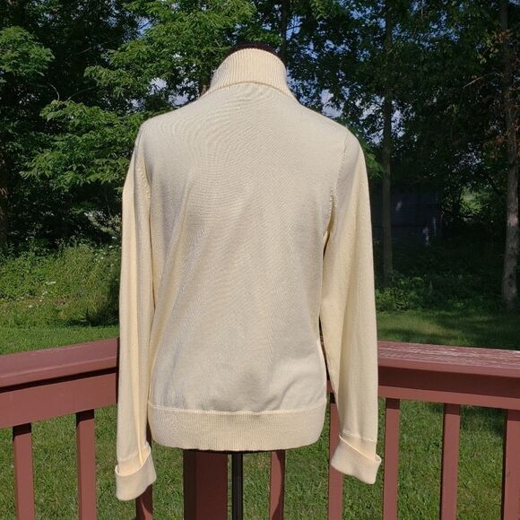 Eddie Bauer Yellow Zip-Up Sweater Jacket | Women's Medium - Picture 7 of 16